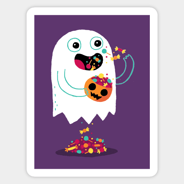 Ghost Candy Sticker by DinoMike